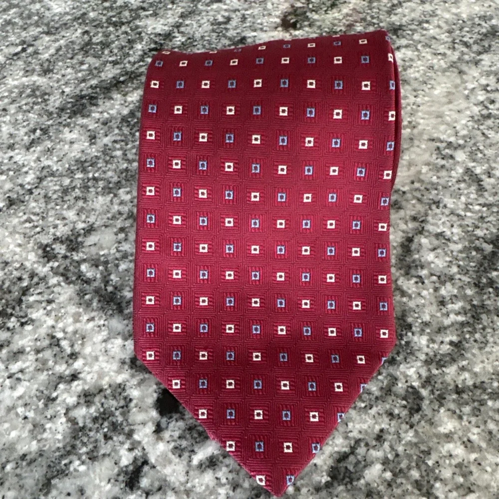 Brooks Brothers 346 Necktie Tie All Silk USA‎ Made Red Blue Boxes Box
